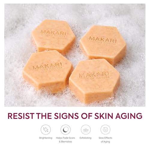 MAKARI Classic Exfoliating Antiseptic Soap - Brightening Bar, 7 oz
