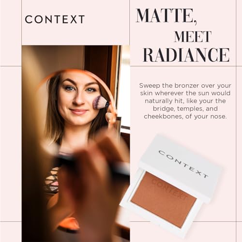 Context Skin Matte Bronzer Powder - Vegan & Cruelty-Free, Shade Speed of Sound, Brown