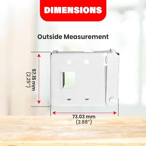 Box Mounting Brackets for 2.5" Horizontal Blinds - White, 1 Pair