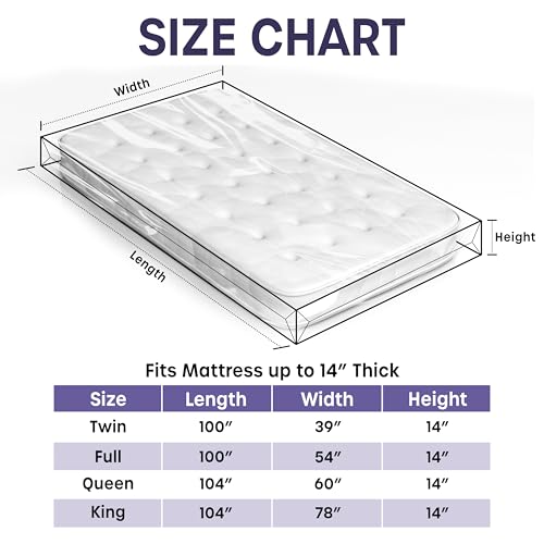Heavy Duty Waterproof Mattress Storage Bag for Moving - Full Size