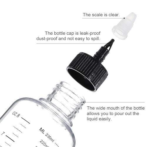 SynHHergyx 2 Pack 8.5oz Hair Oil Applicator Bottles with Precise Measurement