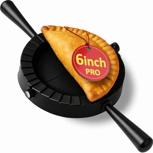 6-Inch Jumbo Empanada Maker Press - Professional Dough Cutter & Sealer