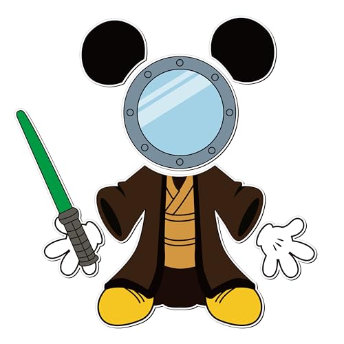 BOpusail 6Pcs Sci-Fi Mouse Cruise Door Magnets - Waterproof & Writable