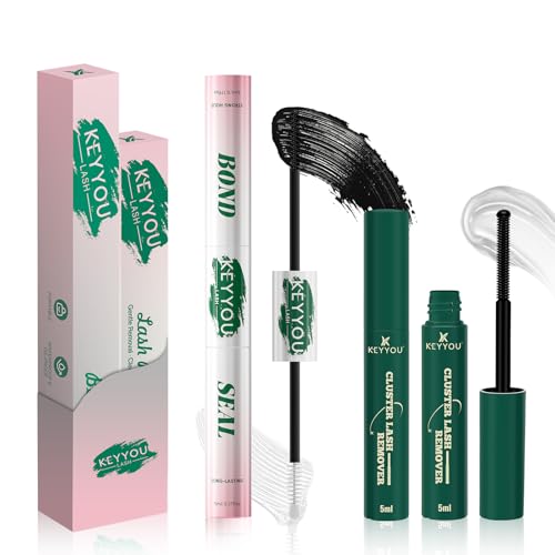 KEYYOU Black Lash Bond+Remover Kit for At-Home DIY & Travel