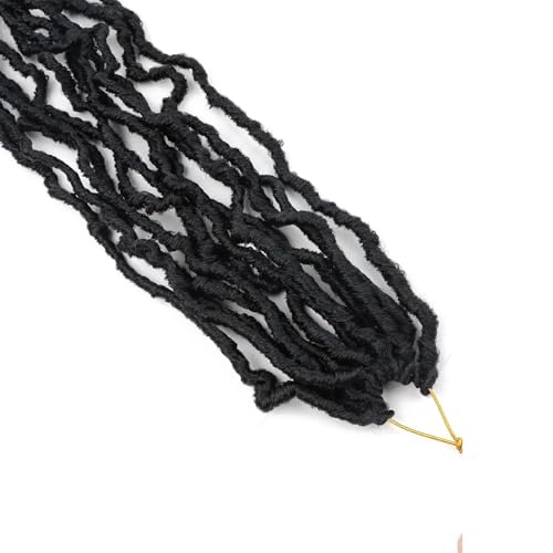 36 Inch Soft Locs Crochet Hair - 7 Packs of 1B Faux Locs