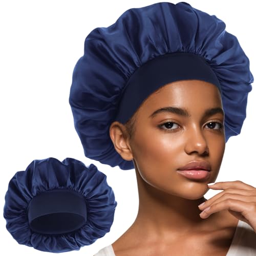 Silk Bonnet for Men & Women - Adjustable Satin Sleep Cap