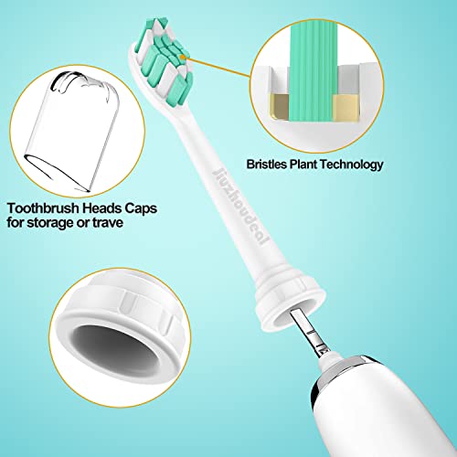 Jiuzhoudeal Replacement Toothbrush Heads for Philips Sonicare, 8-Pack White