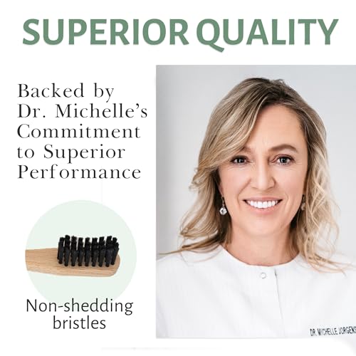 Bamboo Charcoal Toothbrush 4 Pack - Eco-Friendly Manual Oral Care Set