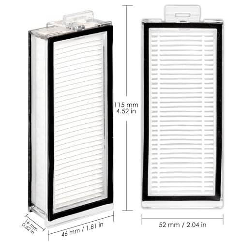 4 Pack HEPA Filters for Roborock Q5 Max+, Q5 Pro, Q8 Max