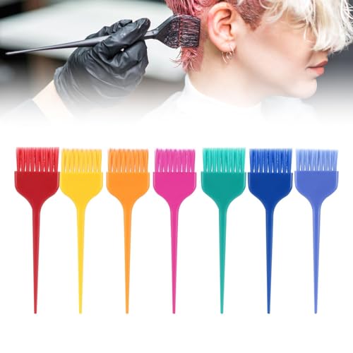 Zetiling 7-Piece XL Hair Dye Brush Set for Professional Salon and Home Use