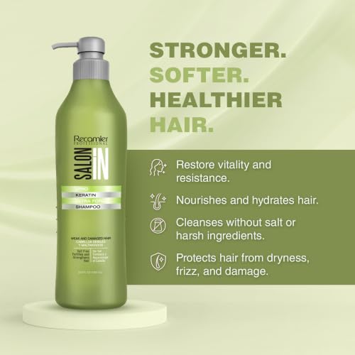Salon In Keratin Ultra Force Repair Shampoo with Argan Oil, 10.1 fl oz