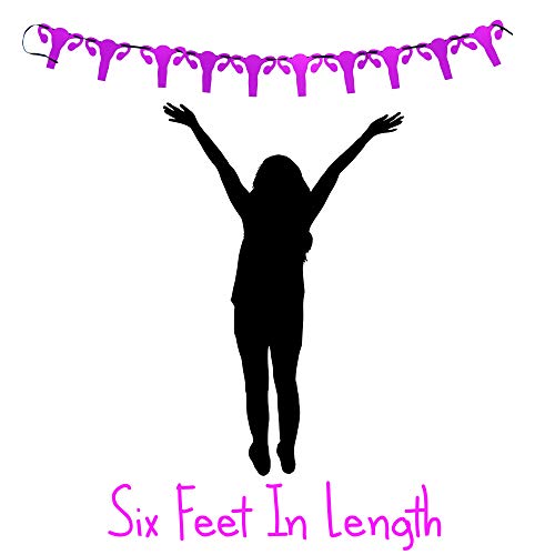 Metallic Pink Uterus Banner for Girl Power Celebrations