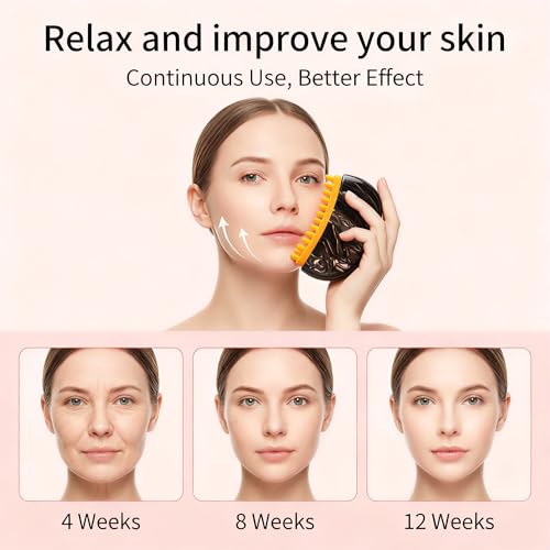 Silicone Gua Sha Face Brush for Lymphatic Drainage and Facial Contouring