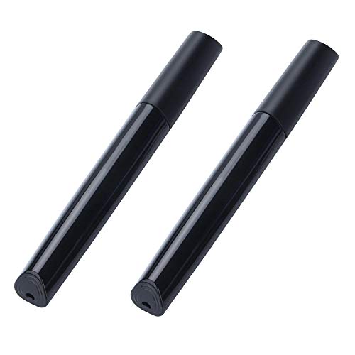 Hiyoo Portable Travel Toothbrush Case with Air Holes - Black (2 Pack)
