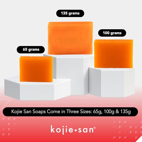 Kojie San Kojic Acid Skin Brightening Soap - 5 Bars Bundle