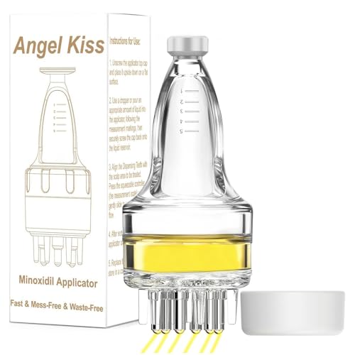 Minoxidil Applicator - Hair Oil Applicator - Oil Dispenser for Hair - Scalp Applicator Tool - Fast Efficient Delivery to Hair Roots & Messy-Free & Waste-Free - Compact Applicator Bottle for Minoxidil