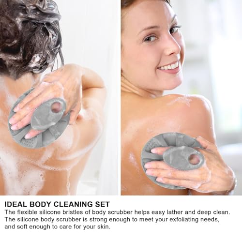 INNERNEED Silicone Body Cleansing Brush - Gentle Exfoliating Scrubber