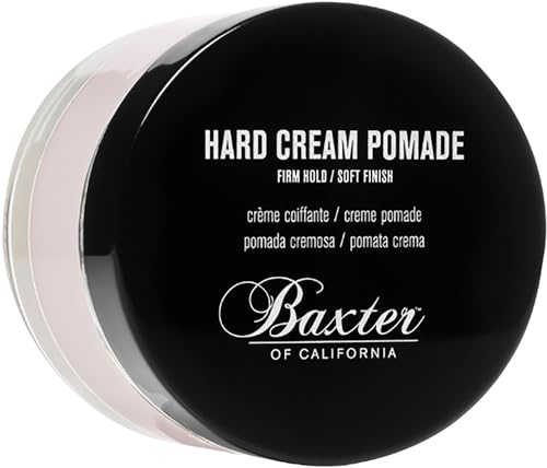 Baxter of California Hard Cream Pomade for Men | Firm Hold Hair Pomade