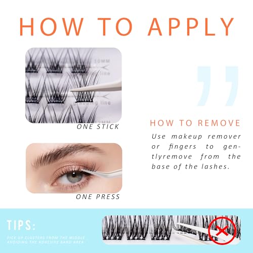 Self-Adhesive Lash Clusters Kit Bloom (10-14 mm) - EHSZM Beauty