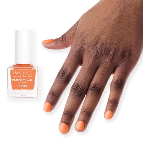 Pacifica Plant Magic Orange Nail Polish – Vegan & Chip-Resistant