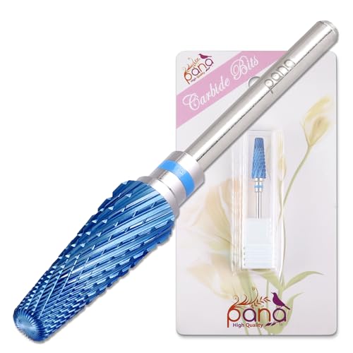 PANA 5-in-1 Nail Drill Bit - 3/32" Shank, Blue, Dual Rotation