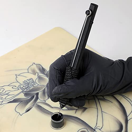 Solong Professional Hand Poke Tattoo Kit GK802TN01-1-US with Ink Needles Gloves