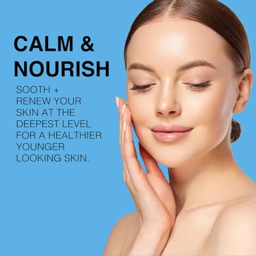 Beaute de Provence Soothing Facial Oil - Hydrating Face Oil with Grapeseed & Lavender, All Skin Types, 2 fl oz