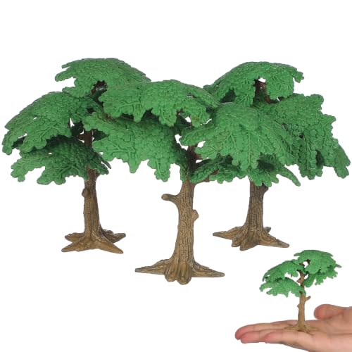 Toyvian Mini Artificial Pine Cypress Trees - Set of 3 for Dioramas