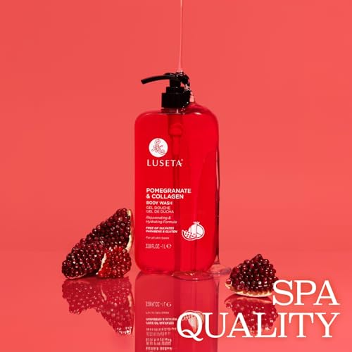 Luseta Pomegranate Collagen Body Wash for Dry Skin - 33.8oz