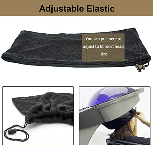Elitzia Cotton Hair Steamer Hood Replacement Cover - Black