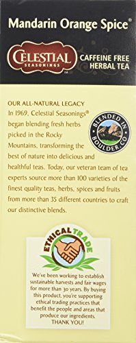 Celestial Seasonings Mandarin Orange Spice Herbal Tea - 25 Bags (Pack of 2)