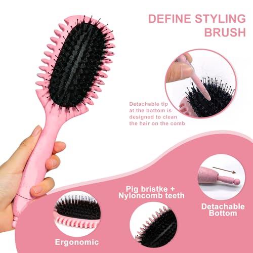Mini Hair Curly Brush for Curls, Waves & Coils - Travel Size
