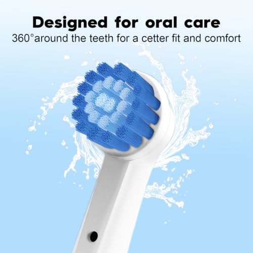 Swistarhan White 16 Pack Replacement Toothbrush Heads for Oral B Sensitive Gums