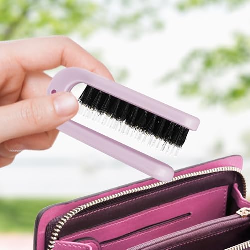 2-Pack Foldable Boar Bristle Brush - Travel-Size Anti-Static Hairbrush