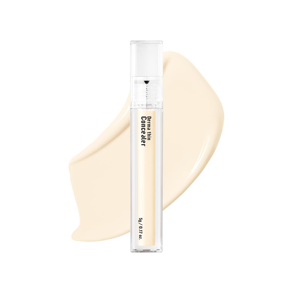 Derma Thin Concealer #0.1N (Fair Beige) - Lightweight, Long-Lasting Formula for Sensitive Skin | 0.17 fl oz
