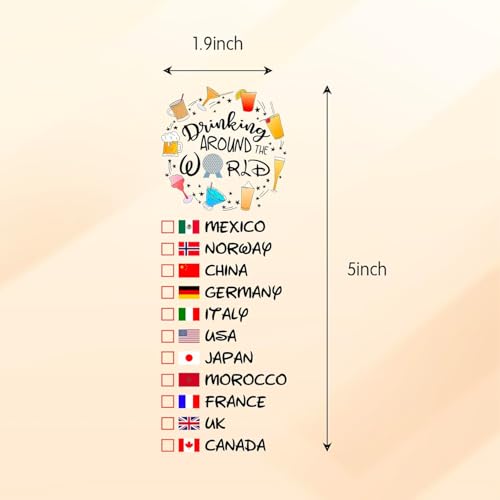 Drinking Around the World Temporary Tattoos - Pack of 2