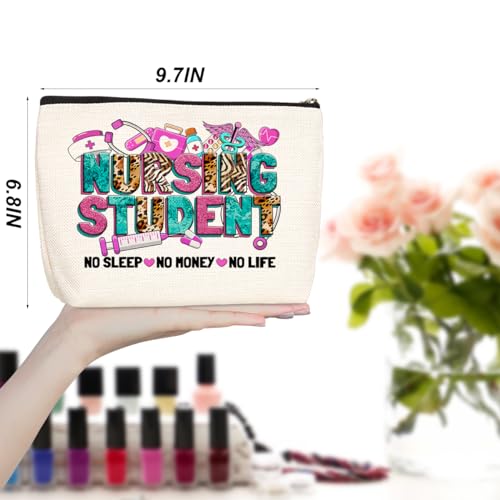 Jealance Nurse10 Makeup Bag - Inspirational RN & Student Nurse Cosmetic Organizer