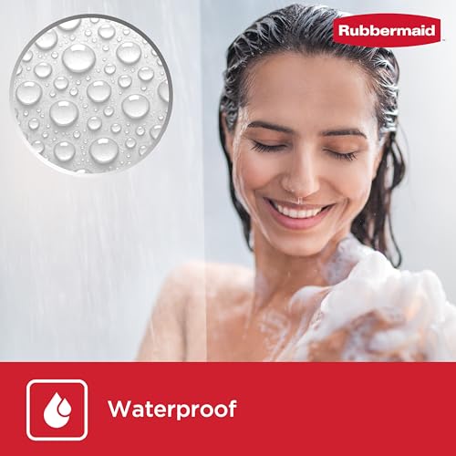 Rubbermaid Waterproof PEVA Shower Curtain Liner, 70x72