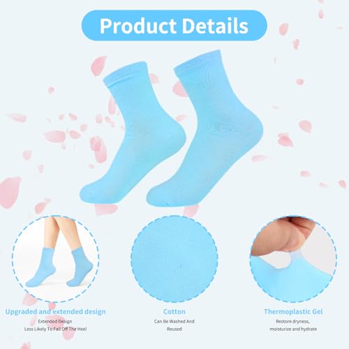 Comblessky Moisturizing Gel Socks for Dry Cracked Heels and Foot Repair