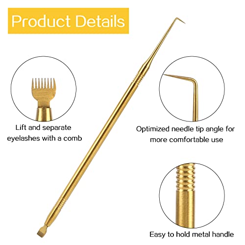 Professional Eyelash Separator & Lift Tool - Stainless Steel Kit