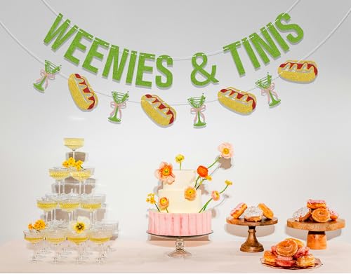 Weenies & Tinis Banner - Martini Birthday Party Decorations
