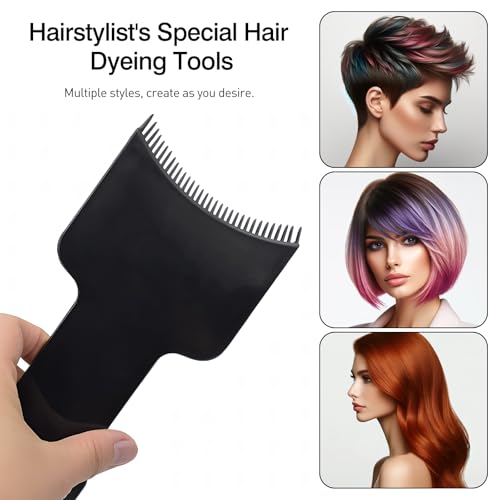 4-Piece Hair Highlighting Kit - Nylon Combs & Brush for Salon Use