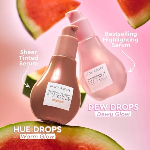 Glow Recipe Watermelon Glow Niacinamide Dew Drops Travel 15ml - Korean Skin Care Primer & Serum
