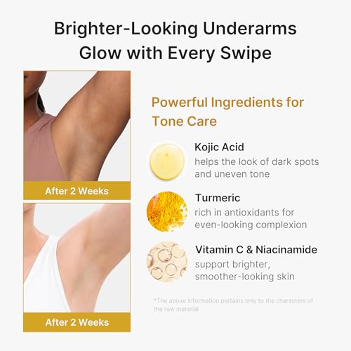 medicube Kojic Acid & Turmeric Aluminum-Free Deodorant | Vanilla & Pistachio Perfumed Stick, All-Day Odor Protection for Women & Men | Underarm Brightening Care | Korean Skincare, 2.92 oz.