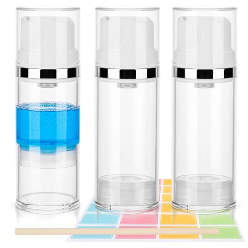 Segbeauty 3.38oz Airless Pump Cosmetic Travel Bottles - 3 Pack