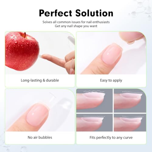 CHERIMOYA Gel Nail Glue for Acrylic Tips & Extensions 15ml - Strong, Clear, Salon & Home Use