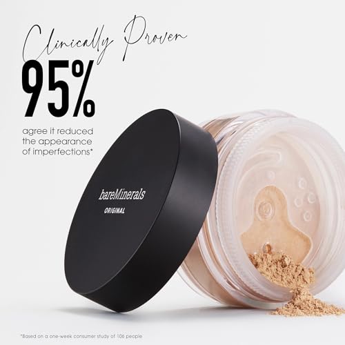 bareMinerals Original Loose Powder Foundation SPF 15 - Powder Face Makeup with Added Sun Protection - Sheer to Full Coverage Foundation