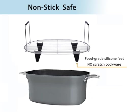 Ninja Foodi Steam and Roast Rack - Stainless Steel with Silicone Feet