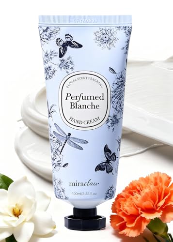 MIRACLAIR Hand Cream for Dry Cracked Hands - Perfumed Blanche, 3.38 oz