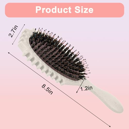 Marrhorvk Detangler Hair Brush for Fine, Curly & Thin Hair - Beige